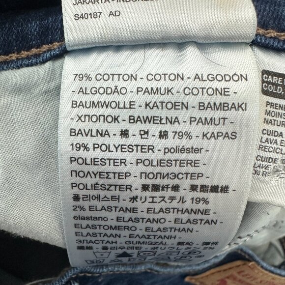 Levi's Curvy Bootcut Women's size 32 Dark Wash Blue Denim jeans - Picture 4 of 6